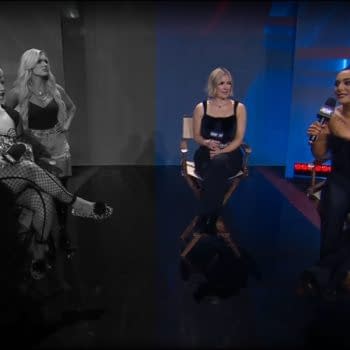 Timeless Toni Storm, with Luther and Mariah May, sites down with opponent Deonna Purrazzo for an interview with Renee Paquette on AEW Dynamite